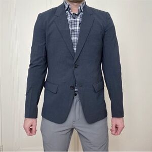 Ministry of Supply Men's Velocity Houndstooth Suit Jacket Size 40 Blue New